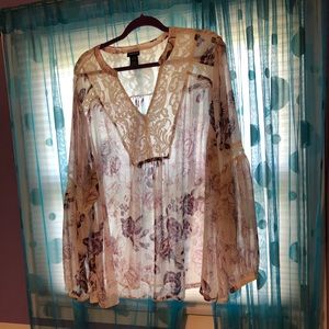 Torrid floral shirt, size 3